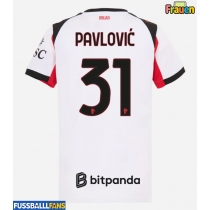 AC Milan Strahinja Pavlovic #31 Auswärtstrikot Frauen 2025-26 Kurzarm